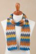 Autumnal Zigzags Autumnal Zigzag Alpaca Blend Wrap Scarf from Peru For Discount