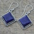 Blue Kite Kite Shaped Sterling Silver Lapis Lazuli Dangle Earrings Supply