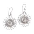 Bali Sun Handcrafted Sterling Silver Dangle Earrings from Bali Online Hot Sale