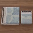 Autumn Spirit in Grey Handcrafted Pair of Rice Paper Notebooks from Indonesia on Sale