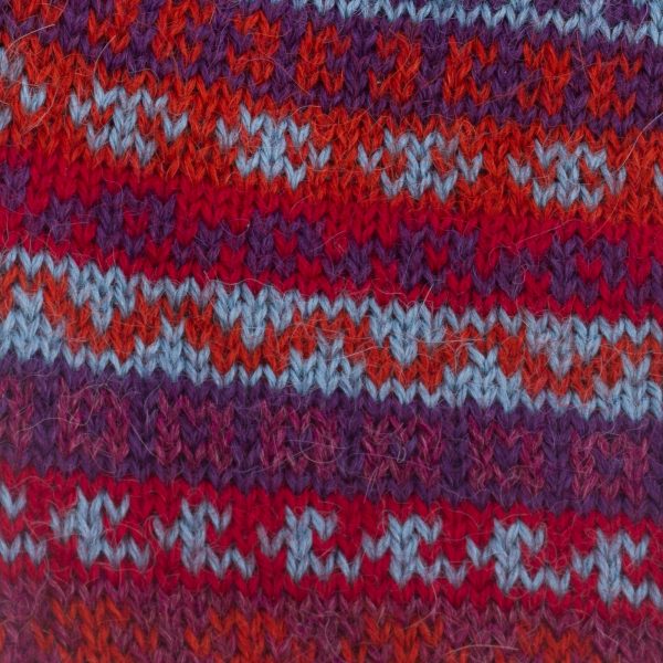 Andean Art Striped 100% Alpaca Knit Gloves from Peru Discount