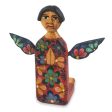 Angel of Vitality II Kneeling Angel Artisan Crafted Wood Sculpture Statuette Online