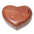 All My Love Hand Carved Suar Wood Puzzle Heart Box from Bali Cheap