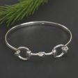 Beautiful Link Taxco Sterling Silver Bangle Bracelet Crafted in Mexico For Cheap