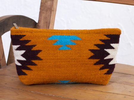 Autumn Sunrise Hand Made Wool Clutch Handbag Sunrise from Mexico Sale