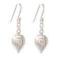 Adorable Lotus Lotus Bud Sterling Silver Dangle Earrings from Thailand Cheap