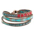 Atitlan Path Glass Beaded Wristband Bracelet Handcrafted in Guatemala Supply