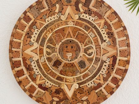 Aztec Calendar Central American Archaeological Wood Calendar Cheap