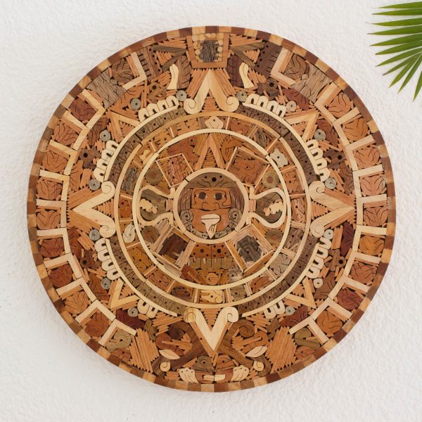 Aztec Calendar Central American Archaeological Wood Calendar Cheap