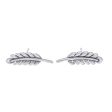 Adorable Leaves Leafy Sterling Silver Stud Earrings from Thailand Cheap