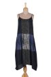 Blue Fusion Blue and Taupe Women s Rayon Sundress Hot on Sale