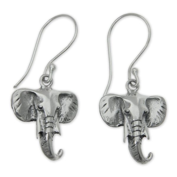 Balinese Elephants Sterling silver dangle earrings Sale