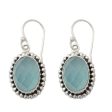 Be Mesmerized Blue Chalcedony Earrings from Sterling Silver Jewelry For Cheap