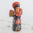 Angel Love Hand-Carved Wood Angel Statuette from Guatemala For Cheap