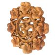 Blooming Om Suar Wood Wall Relief Panel Floral Om from Indonesia Cheap