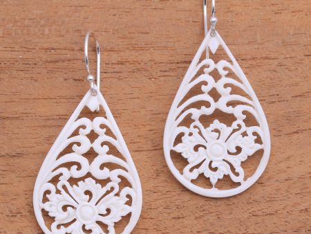 Bali Pride Bone Dangle Earrings with Intricate Openwork from Bali Discount