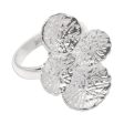 Abstract Pads Modern Sterling Silver Cocktail Ring from Bali Online