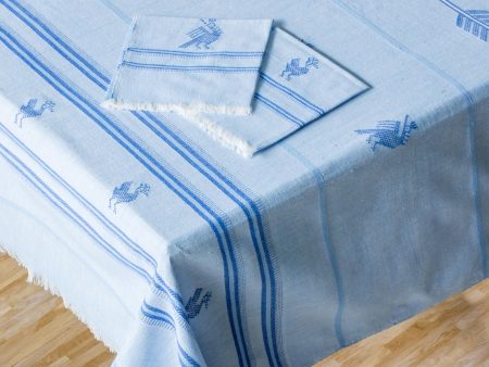 Birds of the Garden Guatemalan Handmade Tablecloth and Napkins Set Online Sale