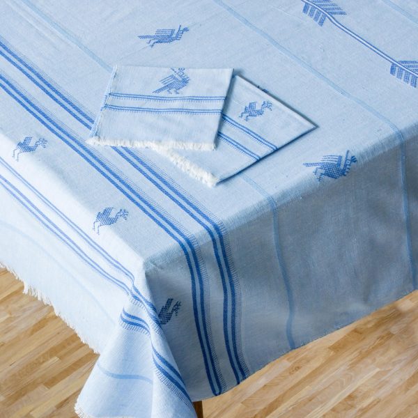 Birds of the Garden Guatemalan Handmade Tablecloth and Napkins Set Online Sale