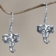 Balinese Elephants Sterling silver dangle earrings Sale