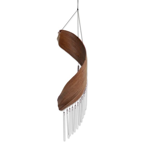 Bali Serenade Handmade Minimalistic Coconut Tree Bark Wind Chime from Bali Supply