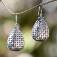 Bamboo Tear Fair Trade Silver Dangle Earrings Online Hot Sale