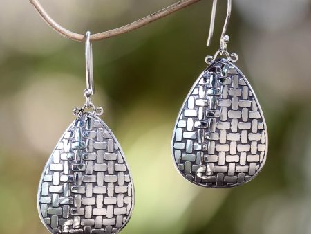 Bamboo Tear Fair Trade Silver Dangle Earrings Online Hot Sale