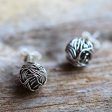 Bird Nests Sterling Silver Stud Earrings Round Shape from Thailand Cheap