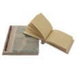 Autumn Spirit in Grey Handcrafted Pair of Rice Paper Notebooks from Indonesia on Sale