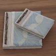 Autumn Spirit in Grey Handcrafted Pair of Rice Paper Notebooks from Indonesia on Sale