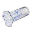 Blue Frost Hand-Blown Recycled Glass Vase from Guatemala Online Hot Sale