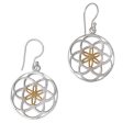 Blooms of Life Indonesian Sterling Silver and Gold Plated Dangle Earrings Online now