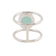 Aqua Bliss 4.5-Carat Chalcedony Single-Stone Ring from India Hot on Sale