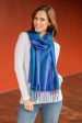 Altiplano Sky Woven Baby Alpaca Blend Scarf from Peru Discount