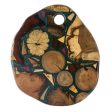 Woodlands in Green Resin-Covered Scrap Wood Trivet Cheap