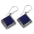 Blue Kite Kite Shaped Sterling Silver Lapis Lazuli Dangle Earrings Supply