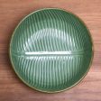 Banana Vibes Handcrafted Green Banana Leaf Ceramic Serving  (9 Inch) Online Hot Sale