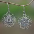 Bali Sun Handcrafted Sterling Silver Dangle Earrings from Bali Online Hot Sale