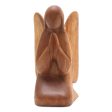 Angelic Prayer Praying Angel Suar Wood Hand Carved Statuette Cheap