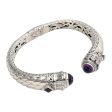 Aspire Amethyst and Sterling Silver Cuff Bracelet Hot on Sale