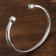 Beginning and End High-Polish Sterling Silver Cuff Bracelet from Mexico Sale