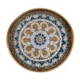 Blue Andean Mandala Andean Sunflower Theme Reverse-Painted Glass Tray Discount